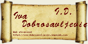 Iva Dobrosavljević vizit kartica
